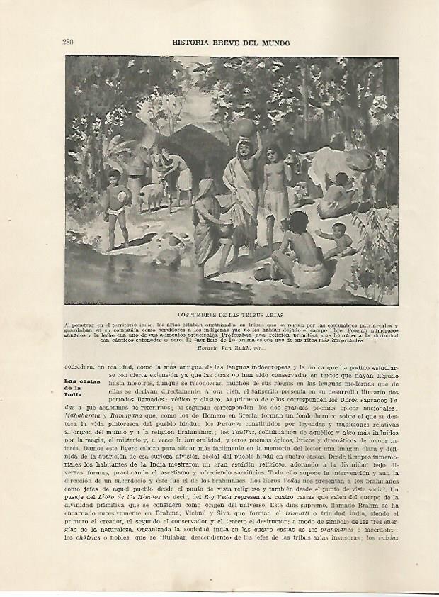 LAMINA 5171: Costumbres de las tribus arias