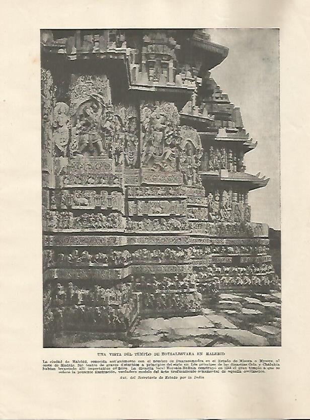LAMINA 5183: Templo de Hoysalesvara en Halebid