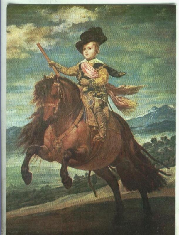 Postal: Escuela Española: Velazquez: El principe Baltasar Carlos