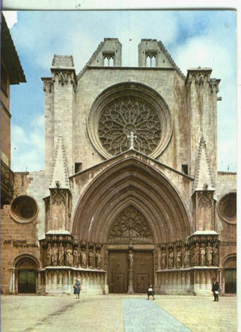 Postal:  Tarragona: Fachada de la Catedral