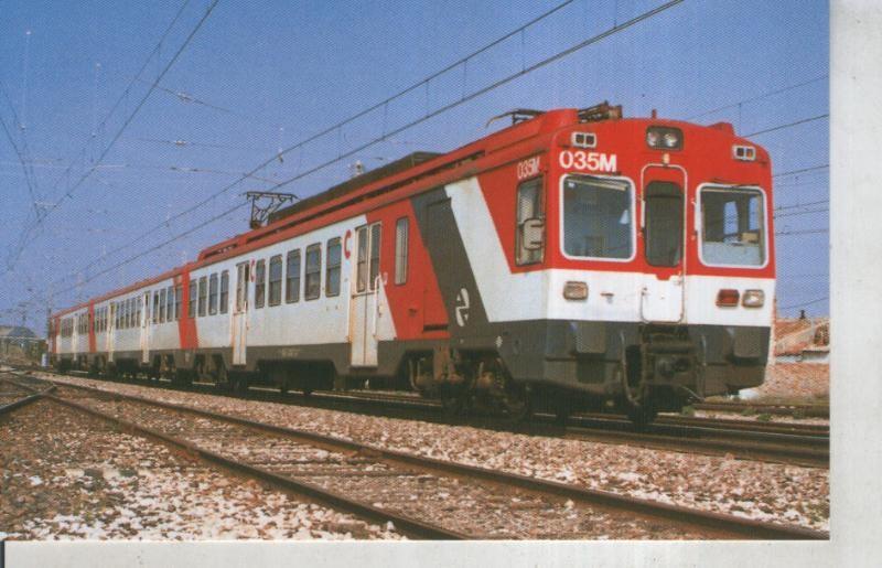 Postal 011165: Unidades electricas S-440-001/253 en La Cartuja,Zaragoza en 1991