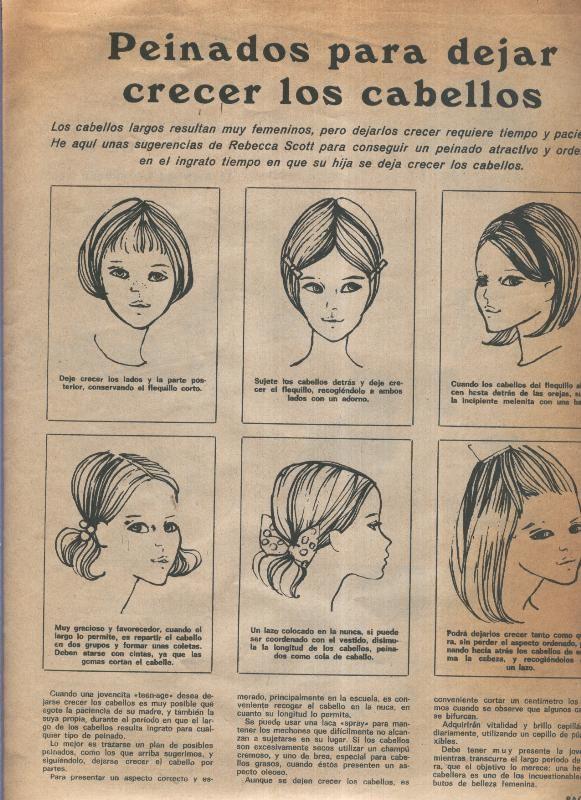 El Hogar y la Moda  numero 1618 (15.9.1969): Peinados para el cabello