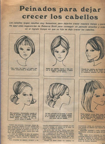 El Hogar y la Moda  numero 1618 (15.9.1969): Peinados para el cabello