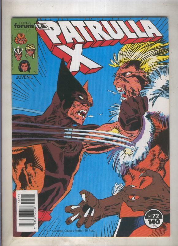 La Patrulla X volumen 1 numero 072: Corazon destrozado (numerado 2 en trasera)