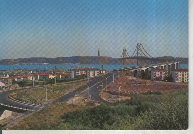 Postal 015978: Puente Salazar sobre el Tajo en Lisboa, Portugal
