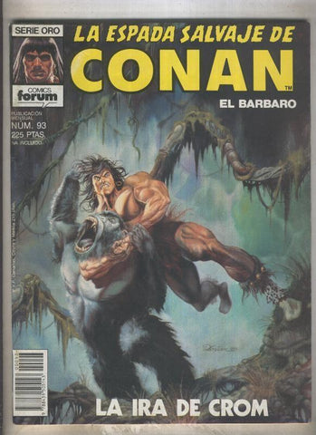 La Espada Salvaje de Conan primera edicion numero 093 (numerado 2 en trasera)