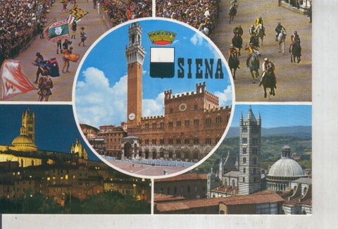 Postal 016207: Vistas de Siena, Italia