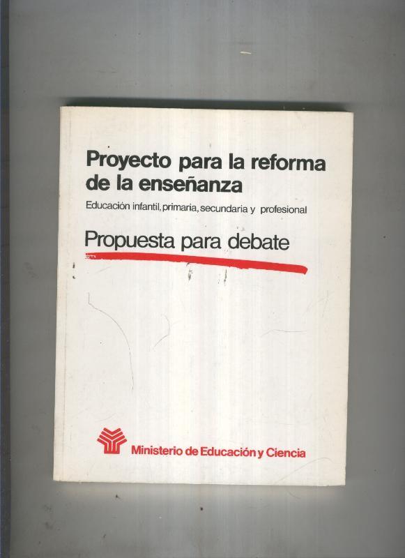 Proyecto para la reforma de la enseñanza