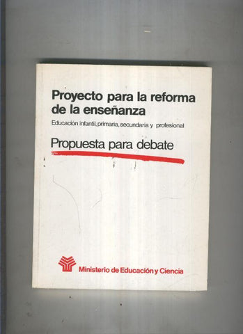 Proyecto para la reforma de la enseñanza