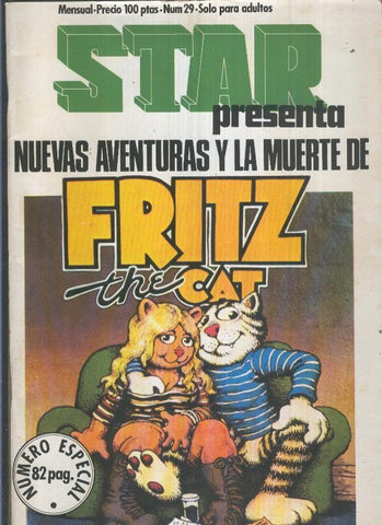 Revista Star numero 29: Fritz the Cat (el gato Friz)