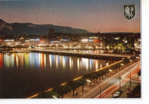 Postal 040121 : Geneve - La Rade le Soir