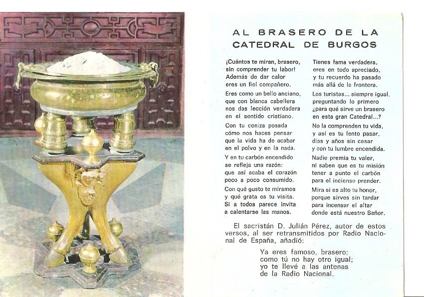 Postal 042111 : Brasero de la Catedral de Burgos
