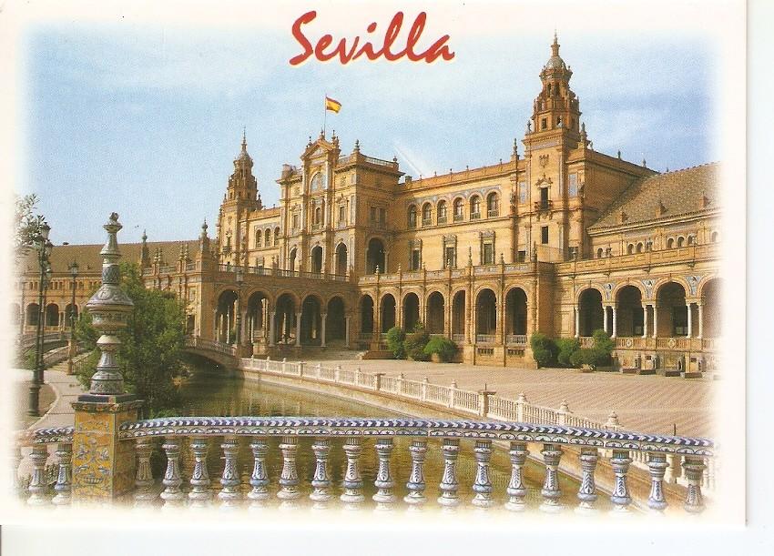 Postal 043031 : Sevilla. Parque Ma; Luisa. Plaza de España. Capitania General