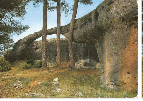 Postal 046198 : Cuenca. Ciudad Encantada. Lucha entre un cocodrilo y un elefante