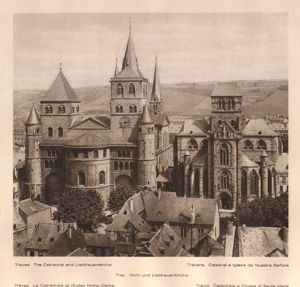 Lamina/Foto KURT HIELSCHE Deuschtland No. 086: TREVES. THE CATHEDRAL AND LIEBFRAUEKIRCHE