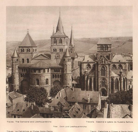 Lamina/Foto KURT HIELSCHE Deuschtland No. 086: TREVES. THE CATHEDRAL AND LIEBFRAUEKIRCHE