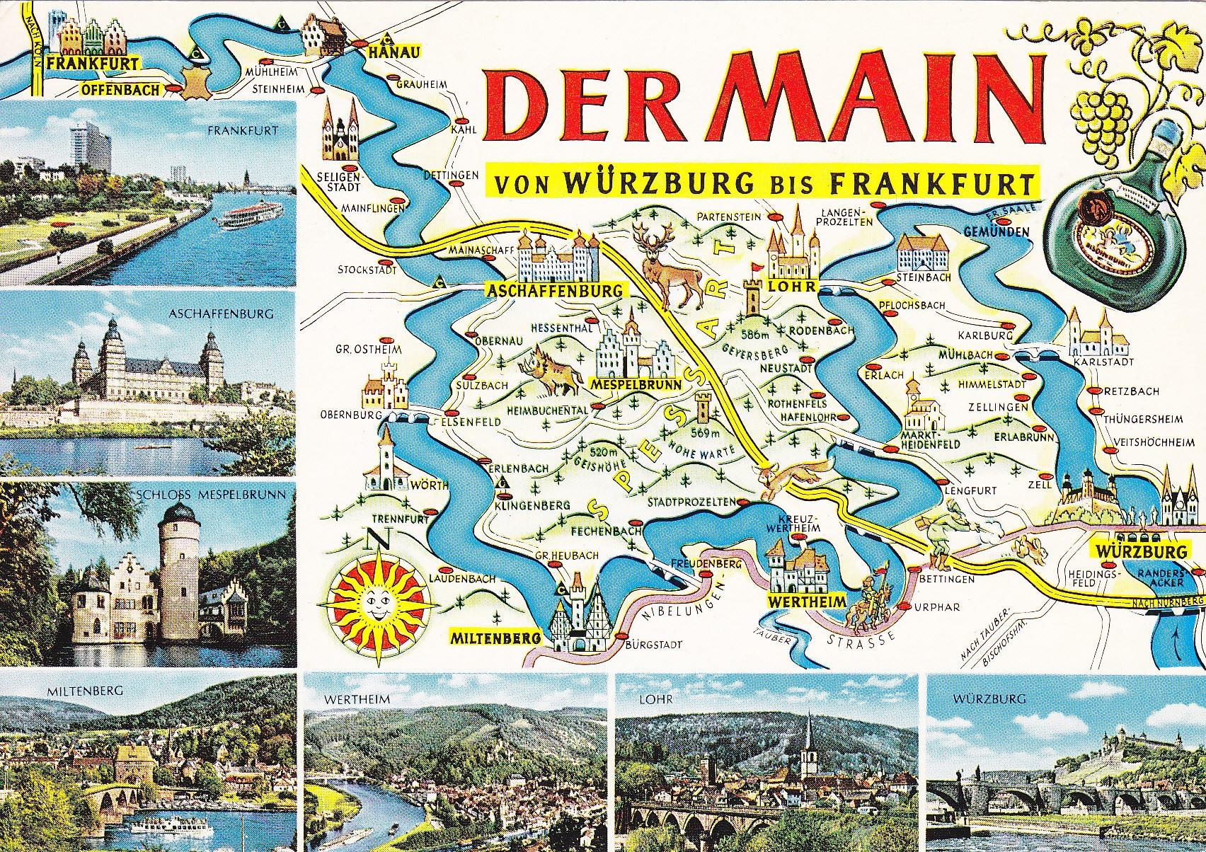 Postal 60723: Varios motivos de Frankfurt