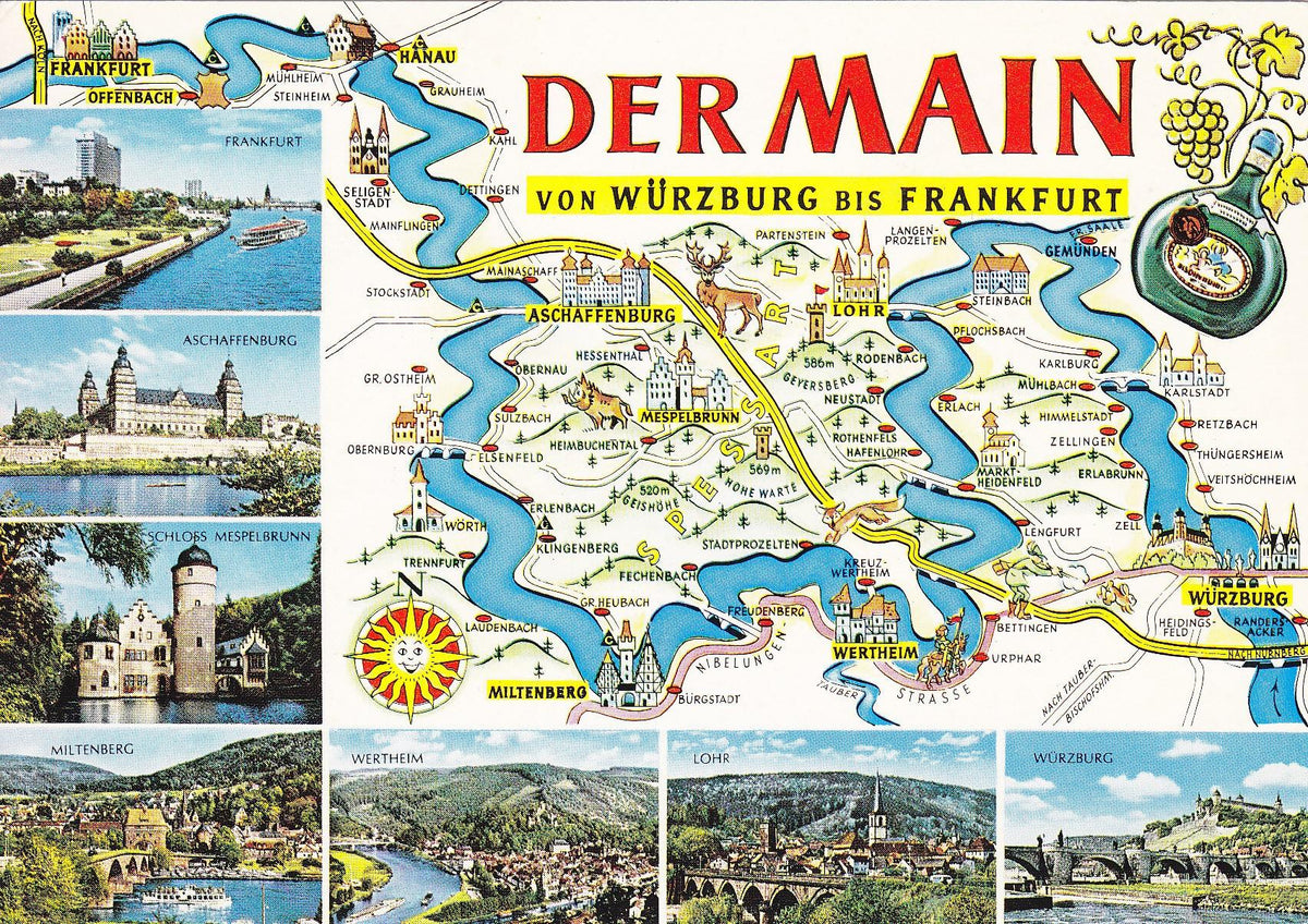 Postal 60723: Varios motivos de Frankfurt
