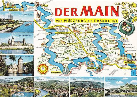 Postal 60723: Varios motivos de Frankfurt