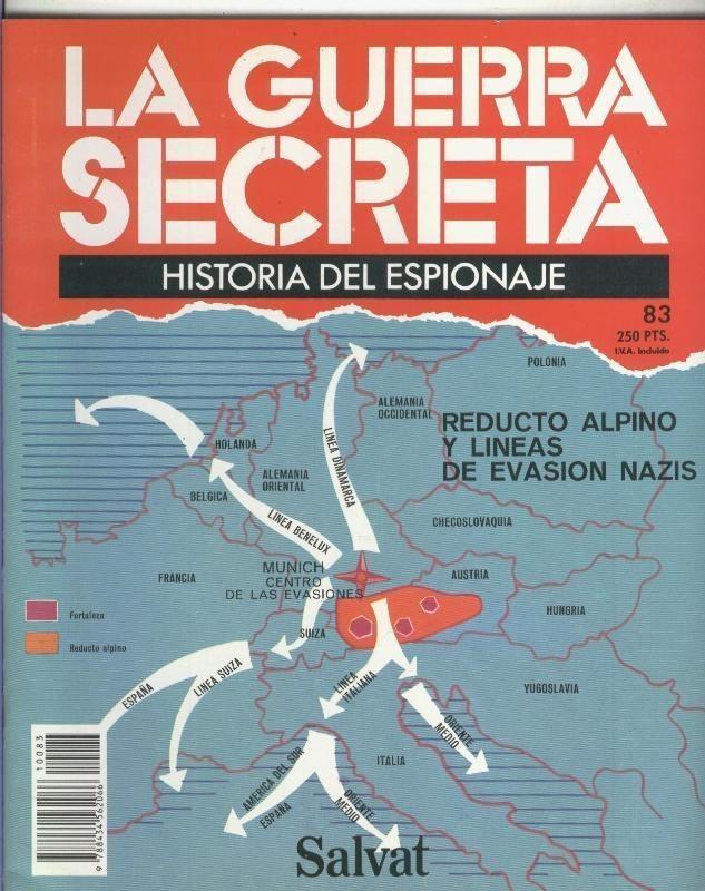 La Guerra Secreta: Historia del Espionaje numero 083, en la trasera foto de