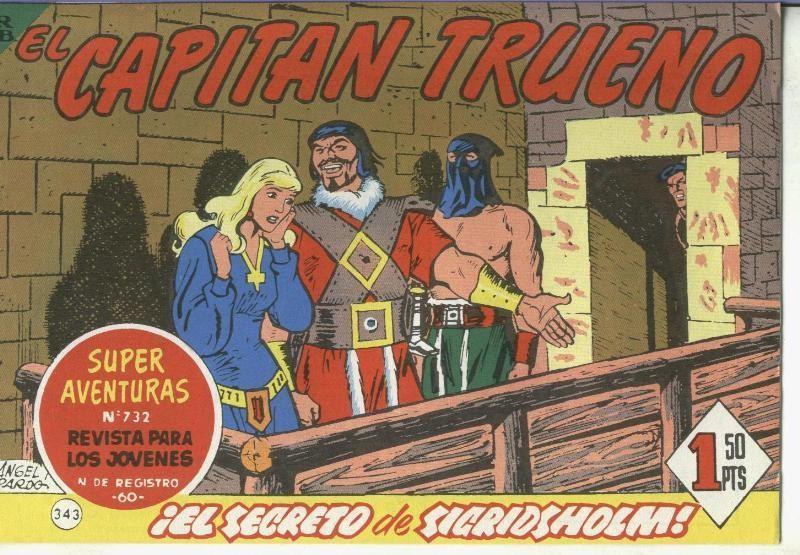 El Capitan trueno facsimil numero 343: El secreto de Sigridsholm