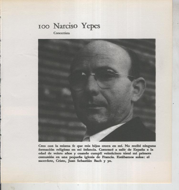 Ficha 100: Narciso Yepes: Concertista