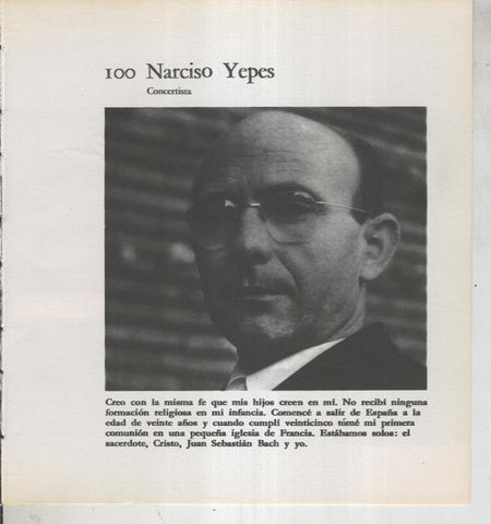 Ficha 100: Narciso Yepes: Concertista
