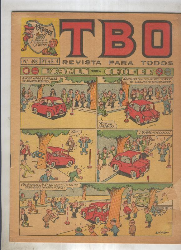 TBO numero 493: Examen para chofer (Blanco), (numerado 3 en trasera)
