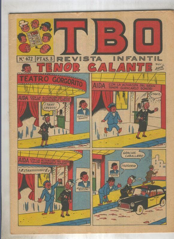 TBO numero 672: Tenor galante (Ayne), (numerado 2 en trasera)
