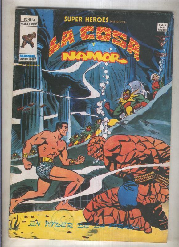 Super Heroes volumen 2 numero 93: La Cosa y Namor