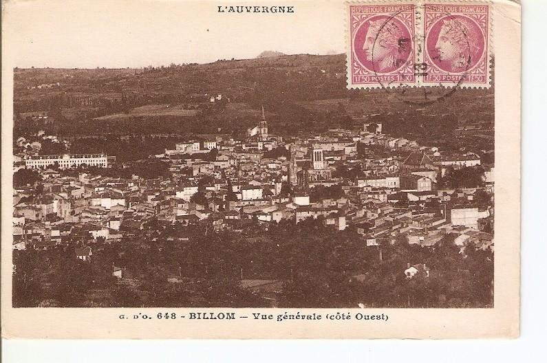 Postal 023100 : LAuvergne, Billom