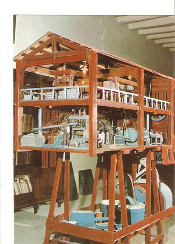 Postal 024592 : Detall dun moli paperer en miniatura. Capellades - Museu Nacional del Paper