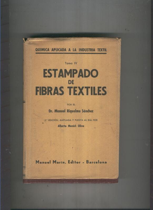 Estampado de fibras textiles Tomo IV