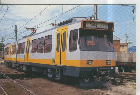 Postal 000256: Tren Unidad articulada numero 3704 via estrecha de Valencia