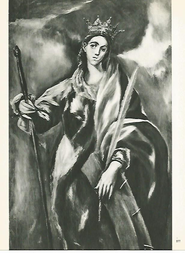 LAMINA 2083: EL GRECO. Santa Catalina