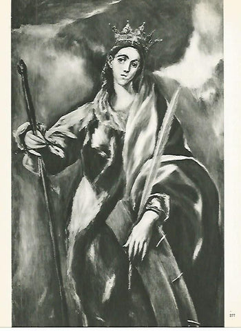 LAMINA 2083: EL GRECO. Santa Catalina