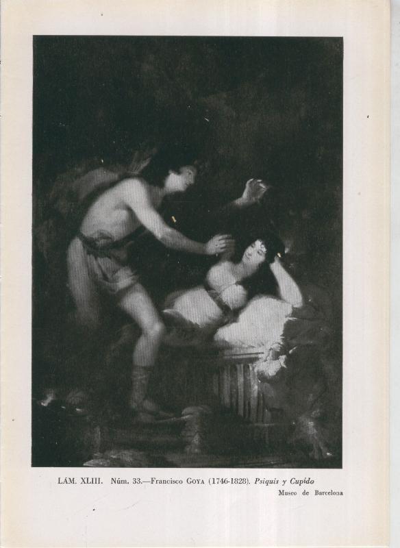 La coleccion Cambo, lamina 43: Francisco Goya: Psiquis y Cupido