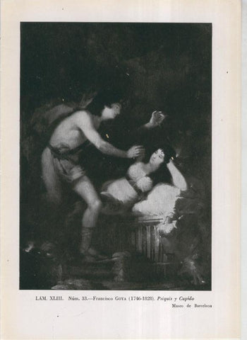 La coleccion Cambo, lamina 43: Francisco Goya: Psiquis y Cupido