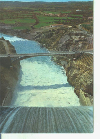 Postal 014377: Pantano del Grado sobre el Rio cinco, El Grado, Huesca