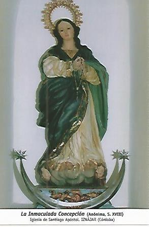 POSTAL 54123: Inmaculada Concepcion (s. XVIII). Iznajar. Cordoba