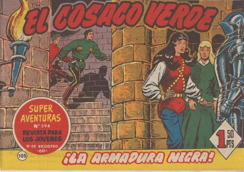 El Cosaco Verde original numero 105: La armadura negra