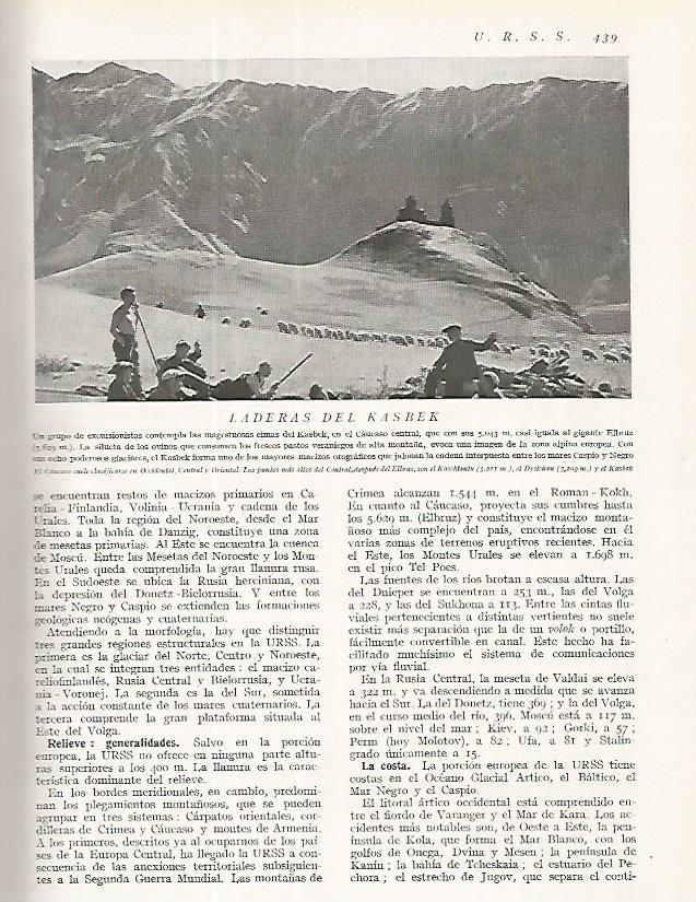 LAMINA 3274: URSS. Laderas del Kasbek