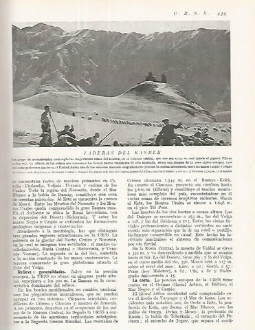 LAMINA 3274: URSS. Laderas del Kasbek