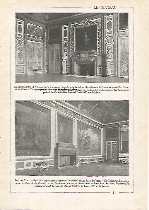 LAMINA 3703: VERSALLES. SALON DE DIANA. SALON DE MARTE