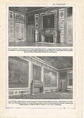 LAMINA 3703: VERSALLES. SALON DE DIANA. SALON DE MARTE