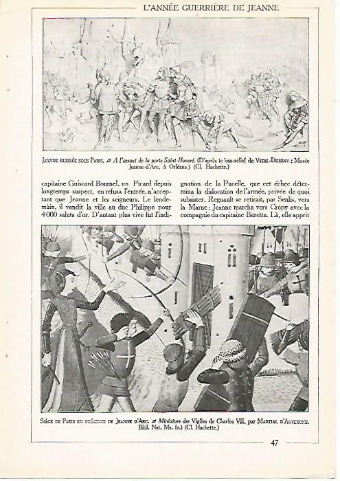 LAMINA 4506: Juana de Arco en el sitio de Paris