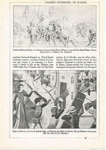 LAMINA 4506: Juana de Arco en el sitio de Paris