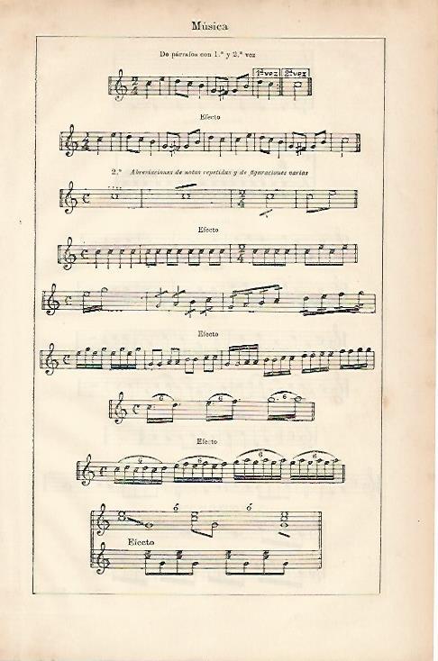 LAMINA ESPASA 10418: Musica: de parrafos con primera y segunda vez