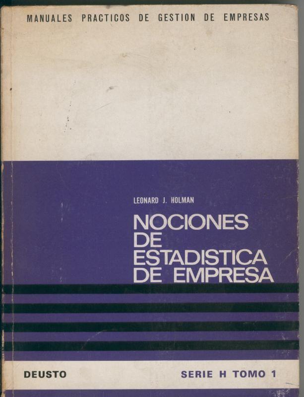 Nociones de estadistica de empresa