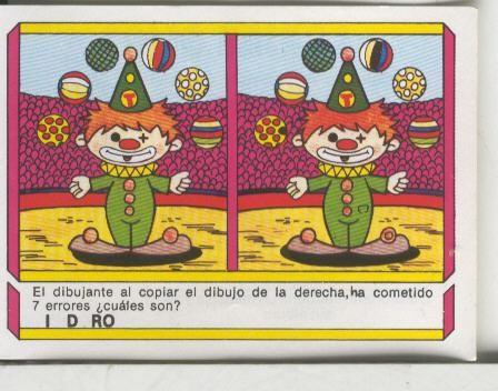 Cromo: Quien dijo, coleccion recreativa de chocolates Torras numero 62